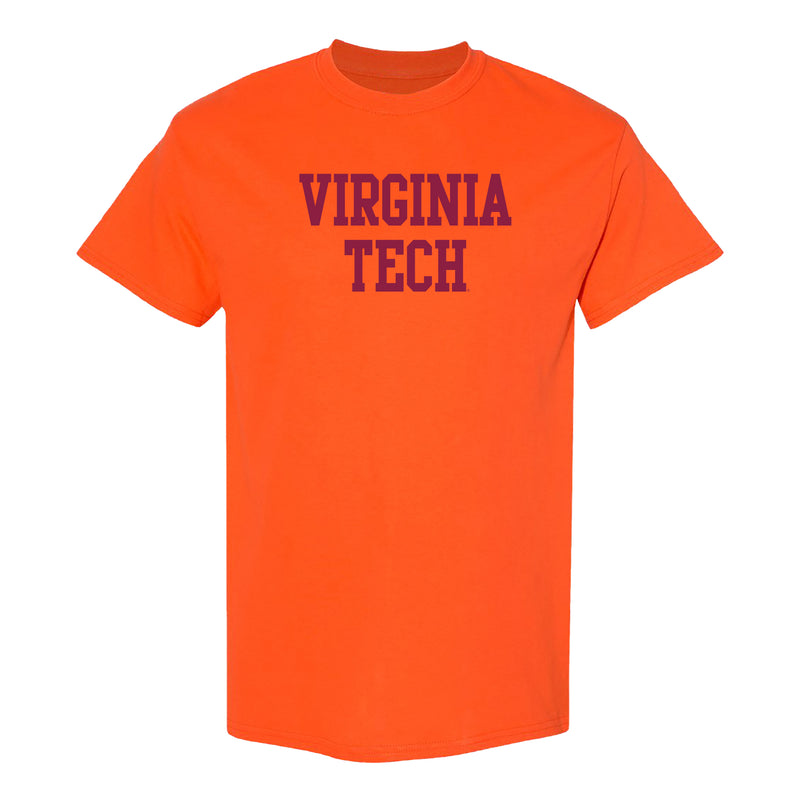 Virginia Tech Basic Block T-Shirt - Orange