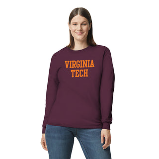 Virginia Tech Basic Block Long Sleeve - Maroon