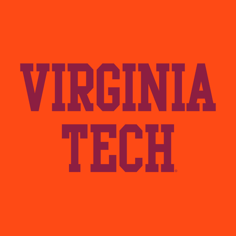 Virginia Tech Basic Block Hoodie - Orange