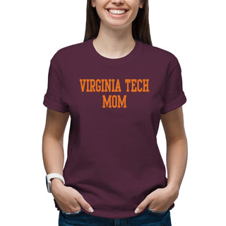 Virginia Tech Basic Block Mom T-Shirt - Maroon