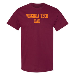 Virginia Tech Basic Block Dad T-Shirt - Maroon