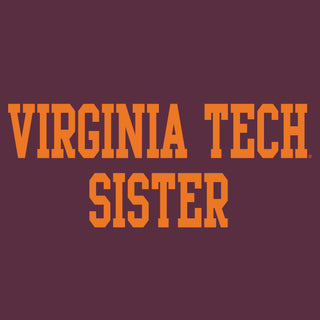 Virginia Tech Basic Block Sister T-Shirt - Maroon