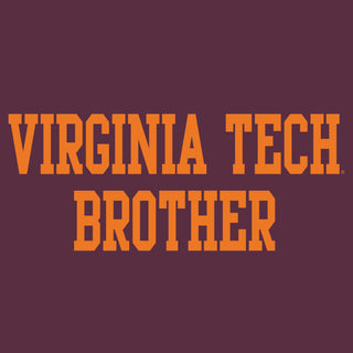 Virginia Tech Basic Block Brother T-Shirt - Maroon