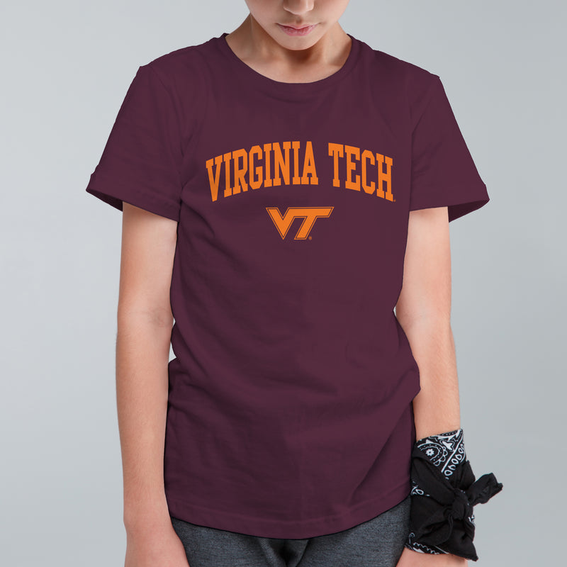 Virginia Tech Arch Logo Youth T-Shirt - Maroon
