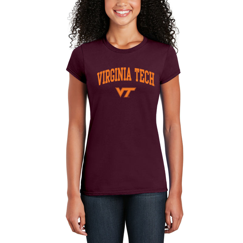Virginia Tech Arch Logo Womens T-Shirt - Maroon
