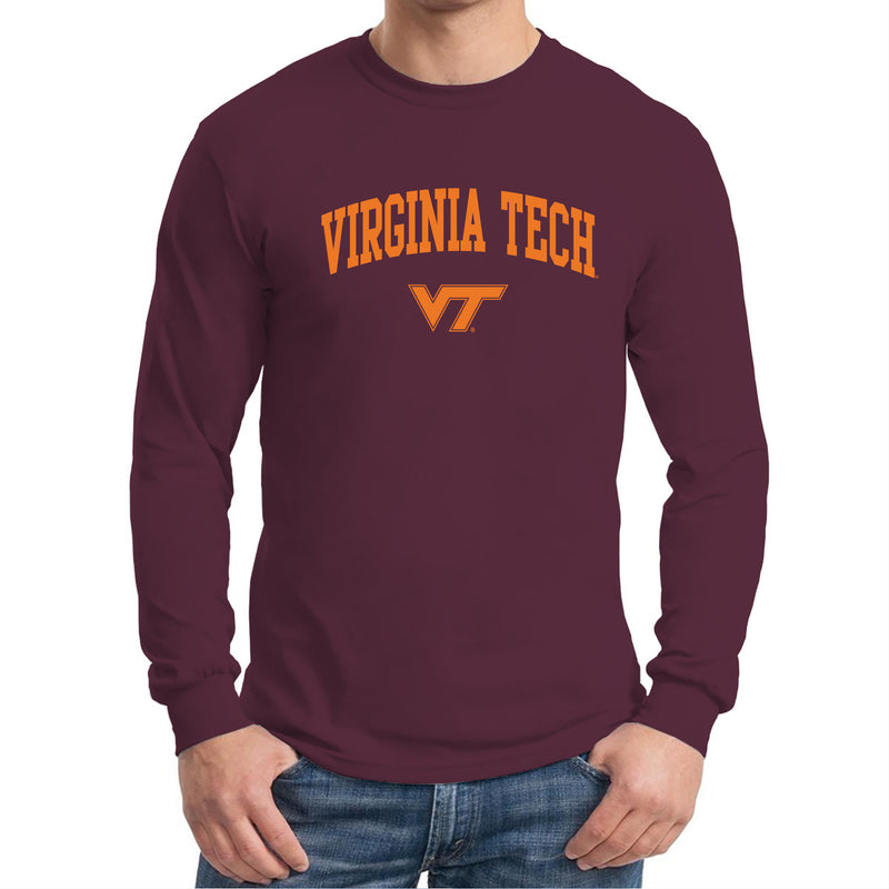 Virginia Tech Arch Logo Long Sleeve - Maroon