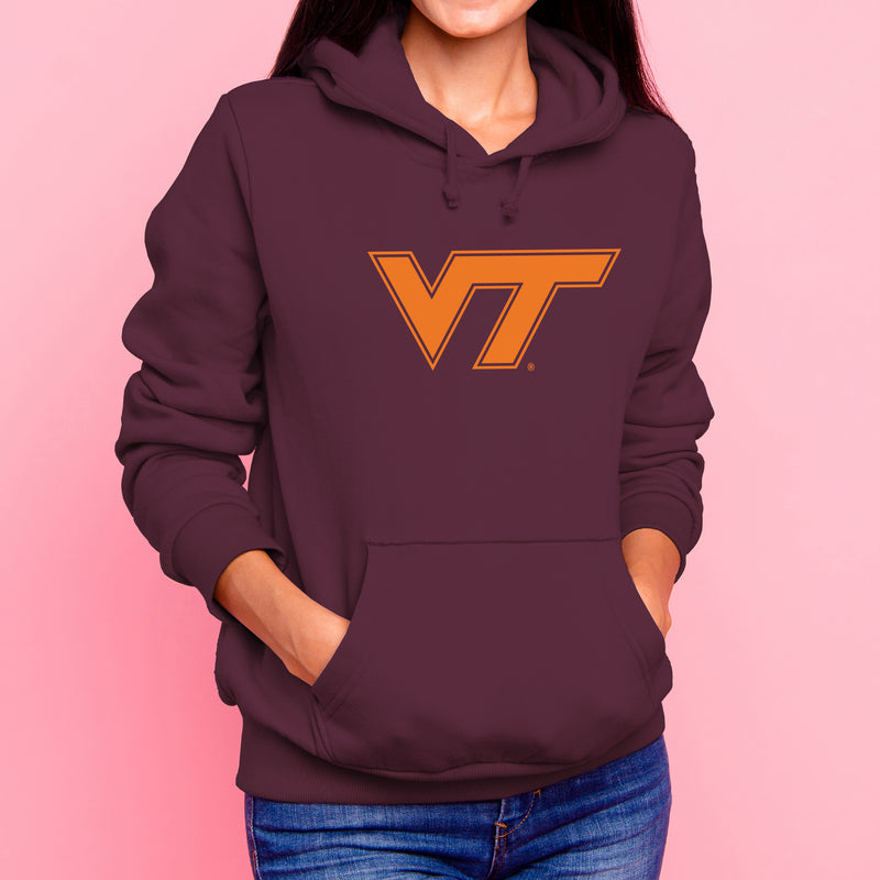Virginia Tech Primary Logo Hoodie - Maroon