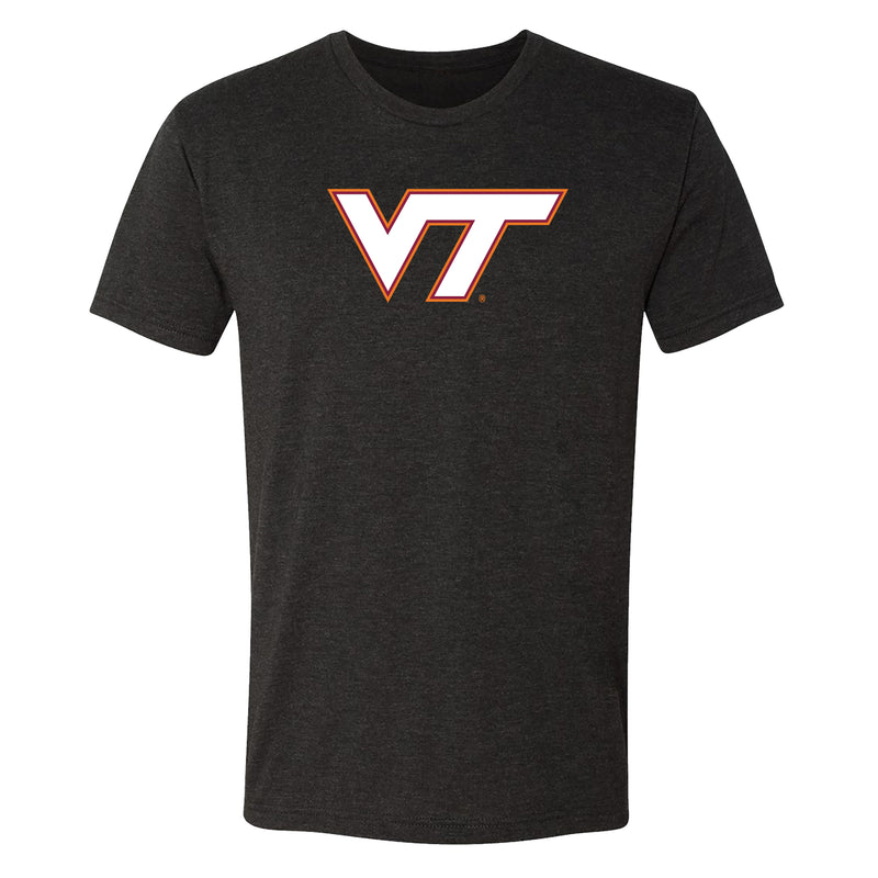 Virginia Tech Primary Logo Triblend T-Shirt - Vintage Black