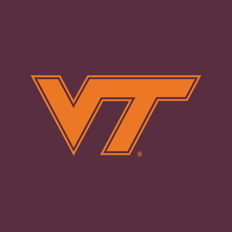 Virginia Tech Primary Logo Creeper - Maroon