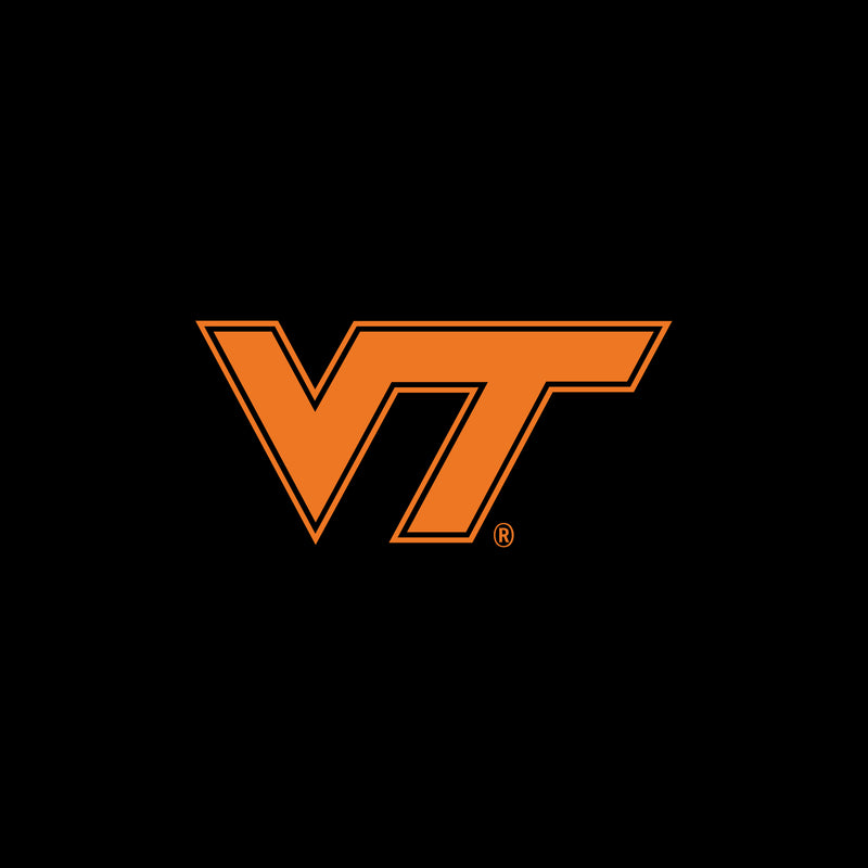 Virginia Tech Primary Logo LC Zip Hoodie - Black