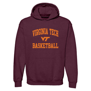 Virginia Tech Arch Logo Basketball Hoodie - Maroon