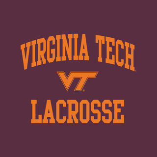 Virginia Tech Arch Logo Lacrosse T-Shirt - Maroon