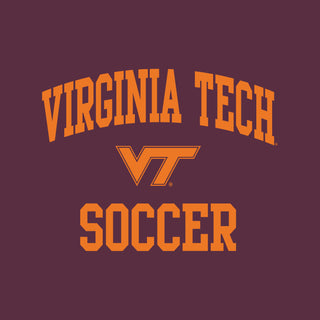Virginia Tech Arch Logo Soccer Long Sleeve - Maroon