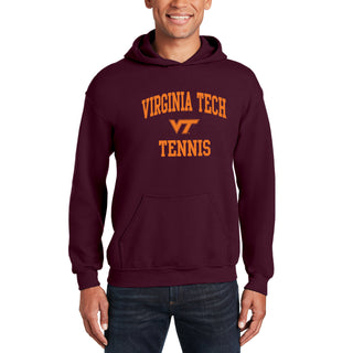 Virginia Tech Arch Logo Tennis Hoodie - Maroon