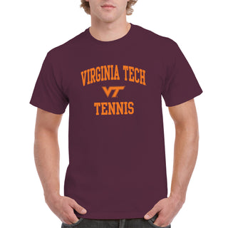 Virginia Tech Arch Logo Tennis T-Shirt - Maroon