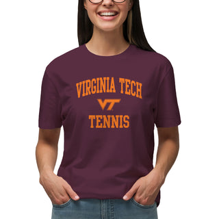 Virginia Tech Arch Logo Tennis T-Shirt - Maroon