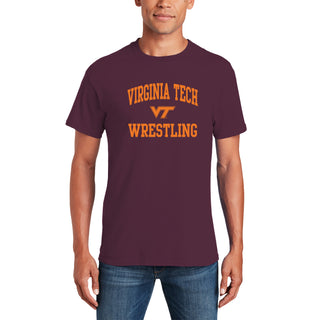 Virginia Tech Arch Logo Wrestling T-Shirt - Maroon