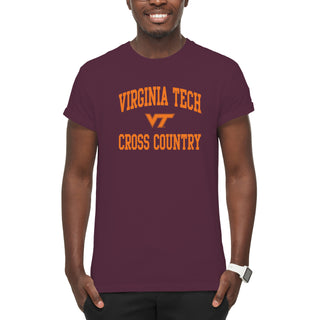 Virginia Tech Arch Logo Cross Country T-Shirt - Maroon