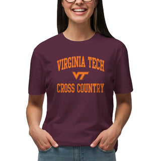 Virginia Tech Arch Logo Cross Country T-Shirt - Maroon
