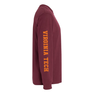 Virginia Tech Double Sleeve Long Sleeve - Maroon