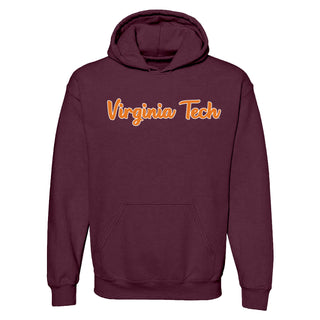 Virginia Tech Basic Script Hoodie - Maroon