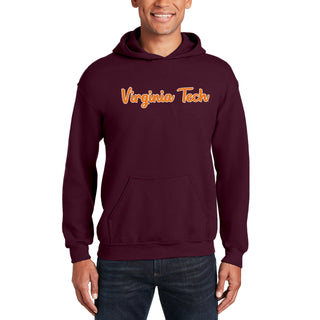 Virginia Tech Basic Script Hoodie - Maroon