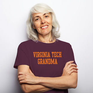 Virginia Tech Basic Block Grandma T-Shirt - Maroon