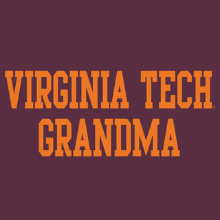 Virginia Tech Basic Block Grandma T-Shirt - Maroon