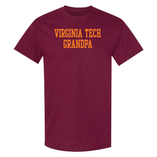 Virginia Tech Basic Block Grandpa T-Shirt - Maroon
