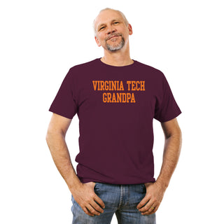 Virginia Tech Basic Block Grandpa T-Shirt - Maroon