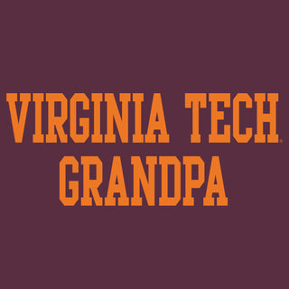Virginia Tech Basic Block Grandpa T-Shirt - Maroon