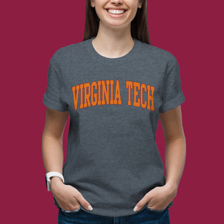 Virginia Tech Mega Arch T-Shirt - Dark Heather