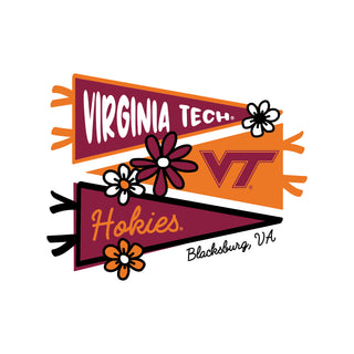 Virginia Tech Cute Pennant Youth T-Shirt - White