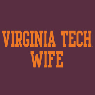 Virginia Tech Basic Block Wife T-Shirt - Maroon
