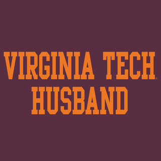 Virginia Tech Basic Block Husband T-Shirt - Maroon
