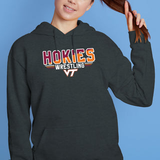 Virginia Tech Wrestling Top Flight Hoodie - Dark Heather
