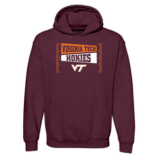 Virginia Tech Hokies Football Field Block Hoodie - Maroon