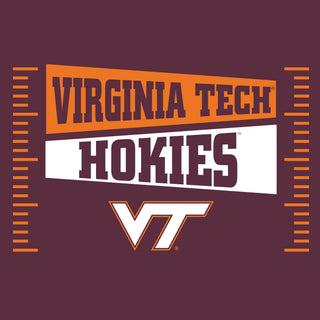 Virginia Tech Hokies Football Field Block Hoodie - Maroon