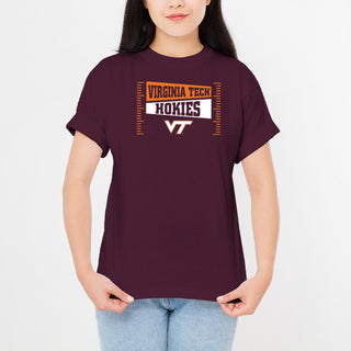 Virginia Tech Hokies Football Field Block T-Shirt - Maroon