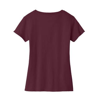 Virginia Y'All Outline Womens Fan Favorite V-Neck T-Shirt - Athletic Maroon