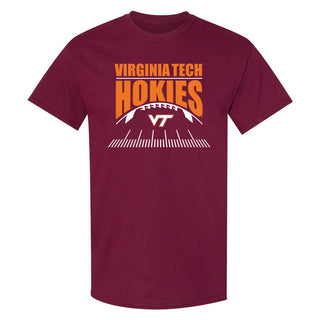 Virginia Tech Hokies Football Field T-Shirt Maroon
