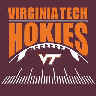 Virginia Tech Hokies Football Field T-Shirt Maroon