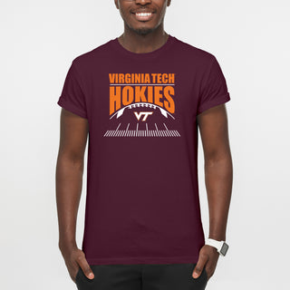 Virginia Tech Hokies Football Field T-Shirt Maroon