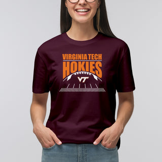 Virginia Tech Hokies Football Field T-Shirt Maroon