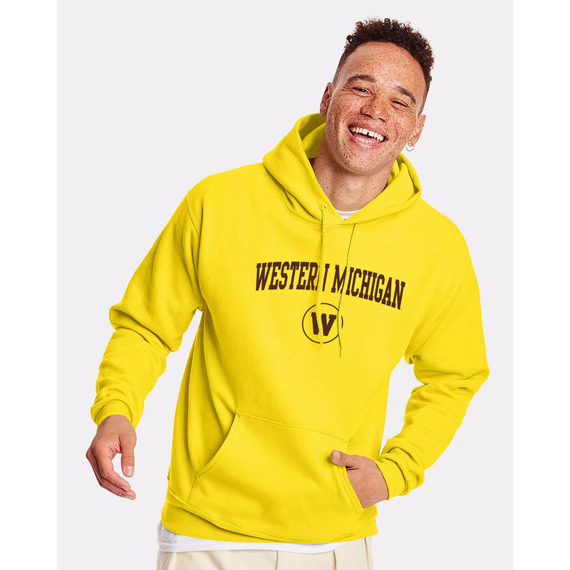 Western Michigan Arch Logo Hoodie - Yellow