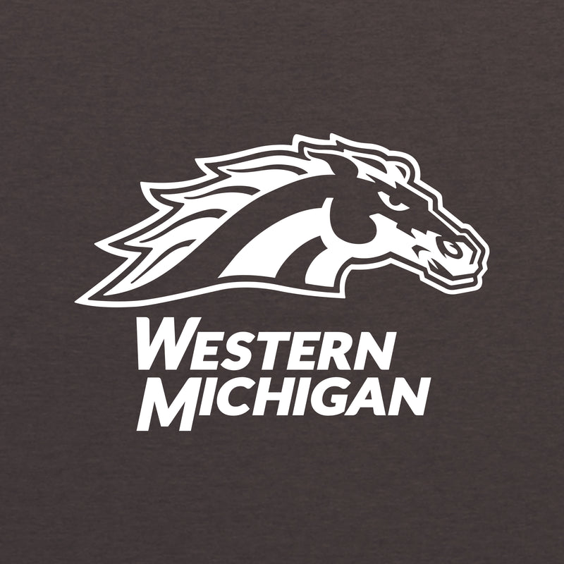 Western Michigan Primary Logo Triblend T-Shirt - Brown