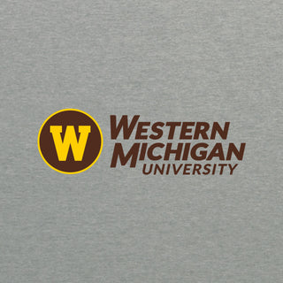 Western Michigan Institutional Logo Perfect Tri Crewneck - Grey Frost