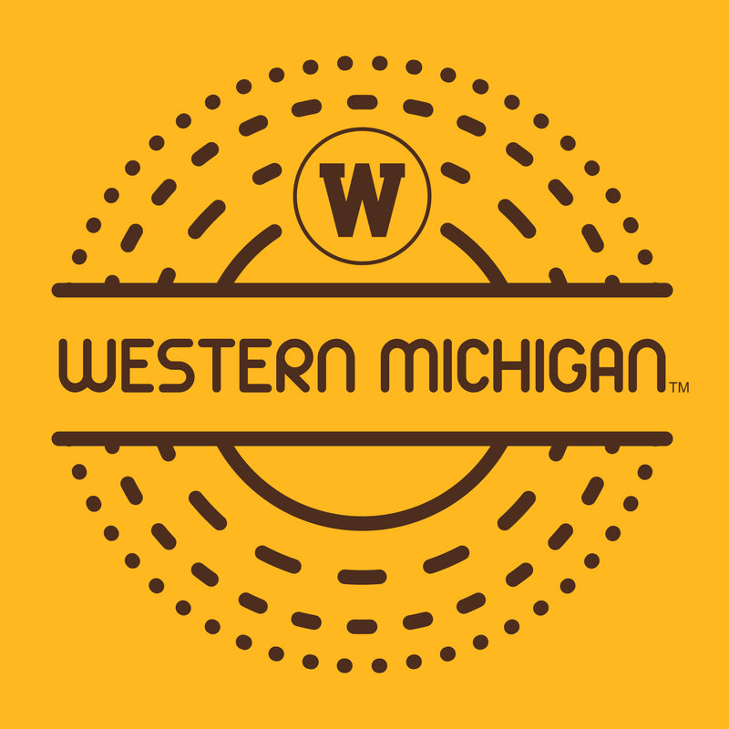 Western Michigan Sunny Circle Infant Creeper - Gold
