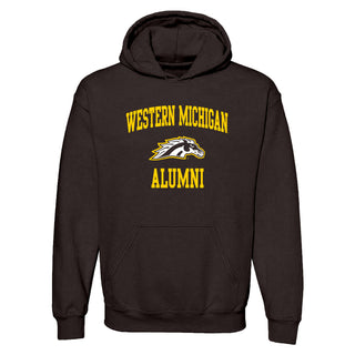 Western Michigan Arch Logo Alumni Hoodie - Dark Chocolate
