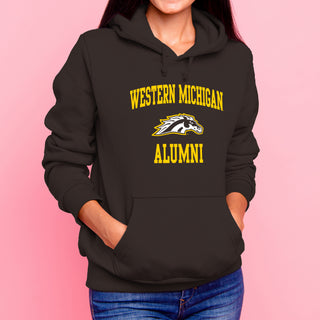 Western Michigan Arch Logo Alumni Hoodie - Dark Chocolate